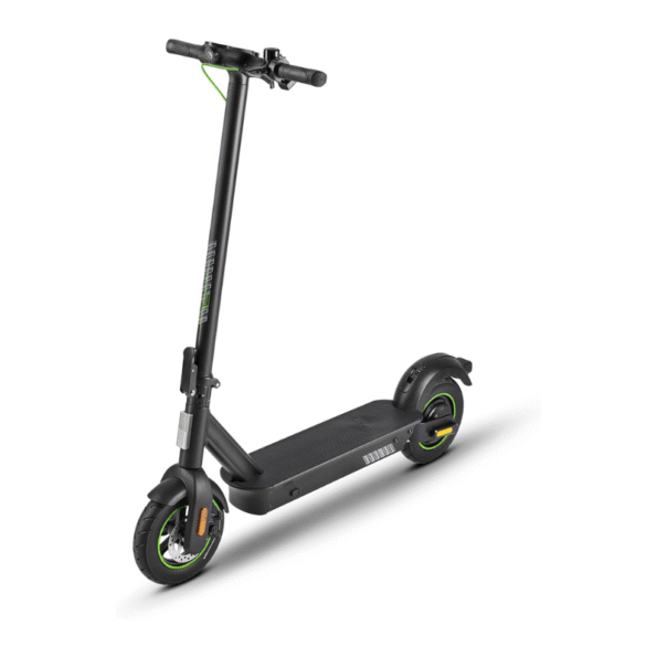 AES025 - Patinete eléctrico para Adultos, Velocidad máxima de 25 km/h, patín Plegable con Freno eléctrico, Motor 36 V/500 W, Peso máximo de 120 kg, Color Negro y Verde